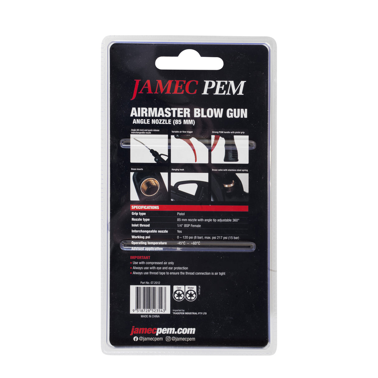 Jamec PEM Airmaster Blow Gun S2