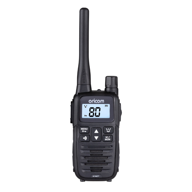 Oricom 2 Watt Handheld UHF Radio Single Pack