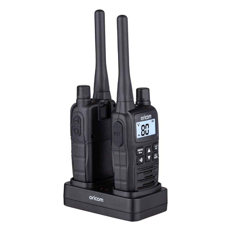 Oricom 2 Watt Handheld UHF Radio Twin Pack
