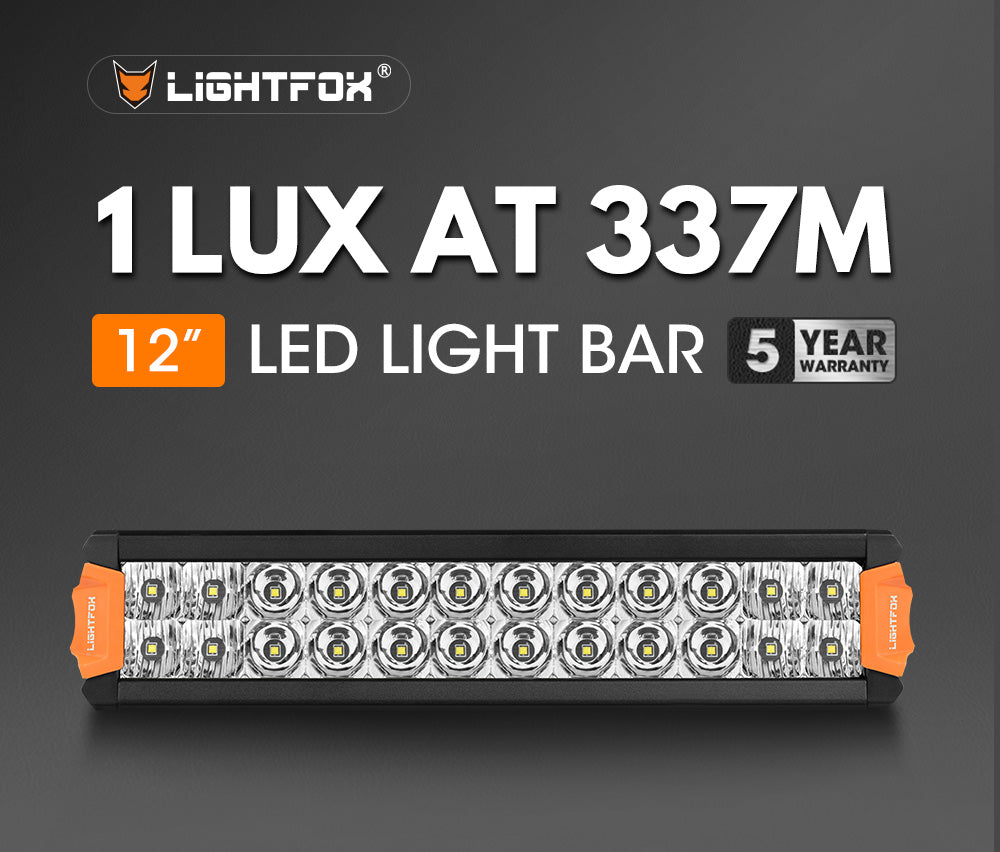 Lightfox 12" 20" 30" 40" Osram LED Light Bar Dual Rows Combo Beam Driving Lamp
