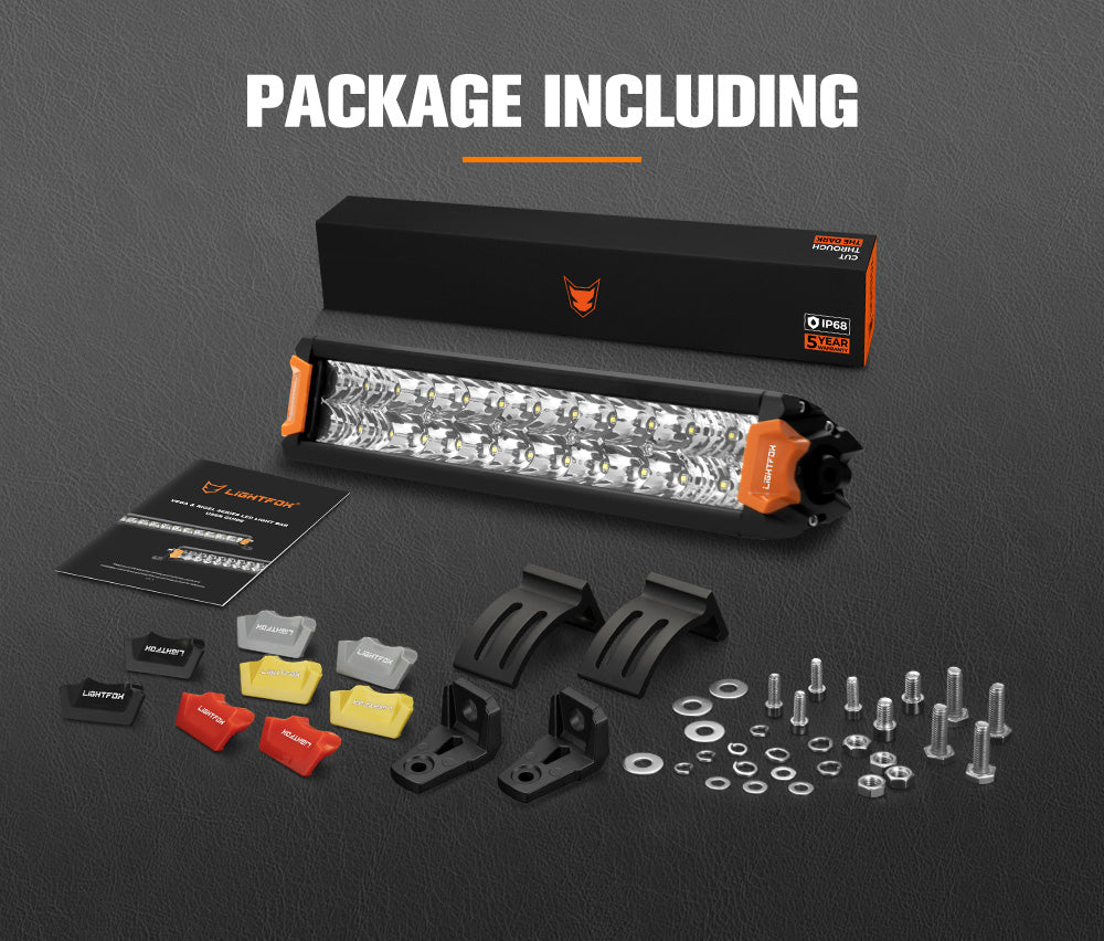Lightfox 12" 20" 30" 40" Osram LED Light Bar Dual Rows Combo Beam Driving Lamp