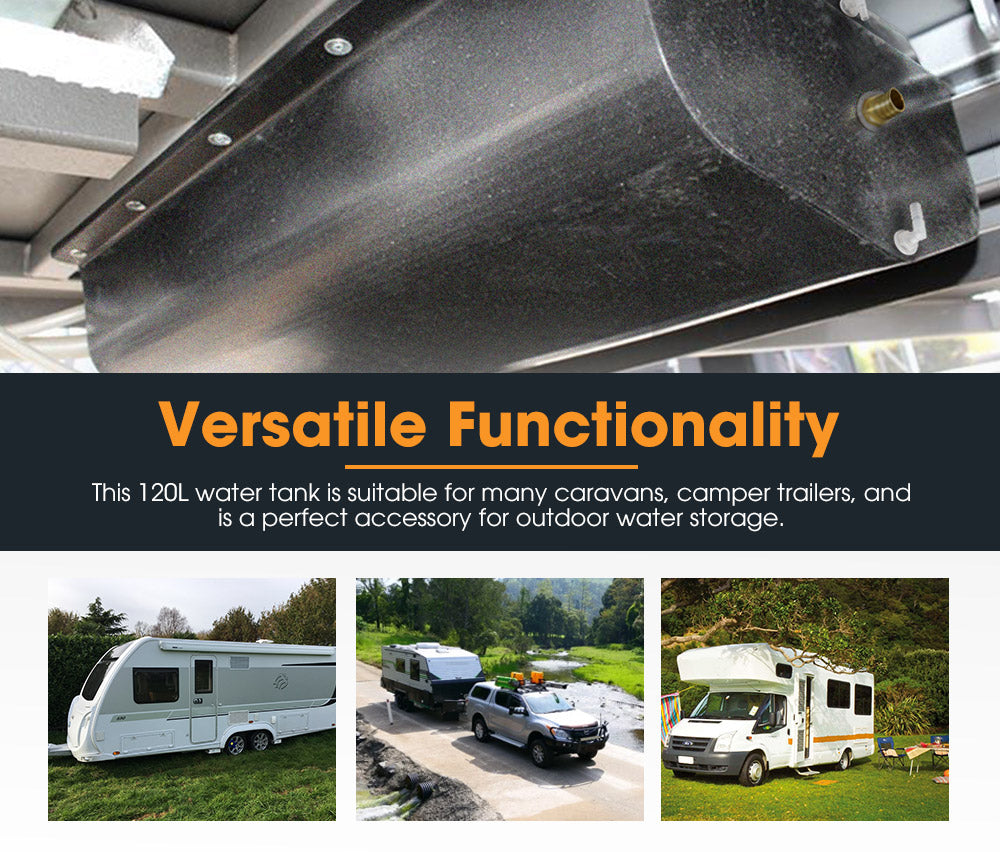 SAN HIMA 120L Caravan Water Tank Black