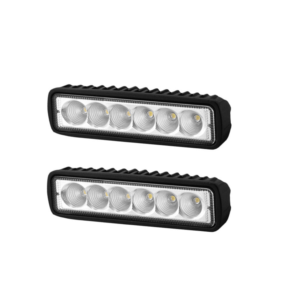 Pair 6inch LED Work Light Bar Flood Beam Lamp Reverse Offroad 4x4