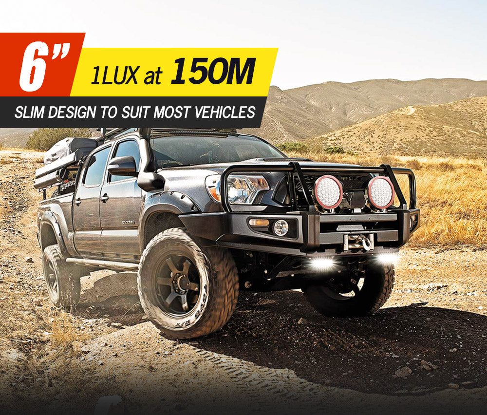 DEFEND INDUST 10x 6 inch LED Work Light Flood Beam