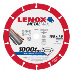 LENOX METALMAX Type 1 Cut-Off Wheel 180 x 1.6 x 22.23 (Angle Grinder/Circular Saw)