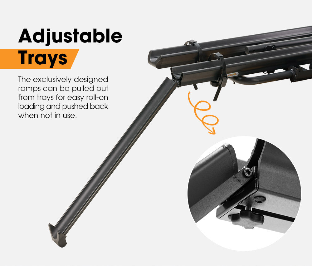 SAN HIMA 2 E-Bike Bicycle Carrier Rack Towbar Hitch 2" Receiver Mount Car Rear Rack