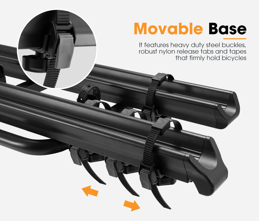 SAN HIMA 2 E-Bike Bicycle Carrier Rack Towbar Hitch 2" Receiver Mount Car Rear Rack