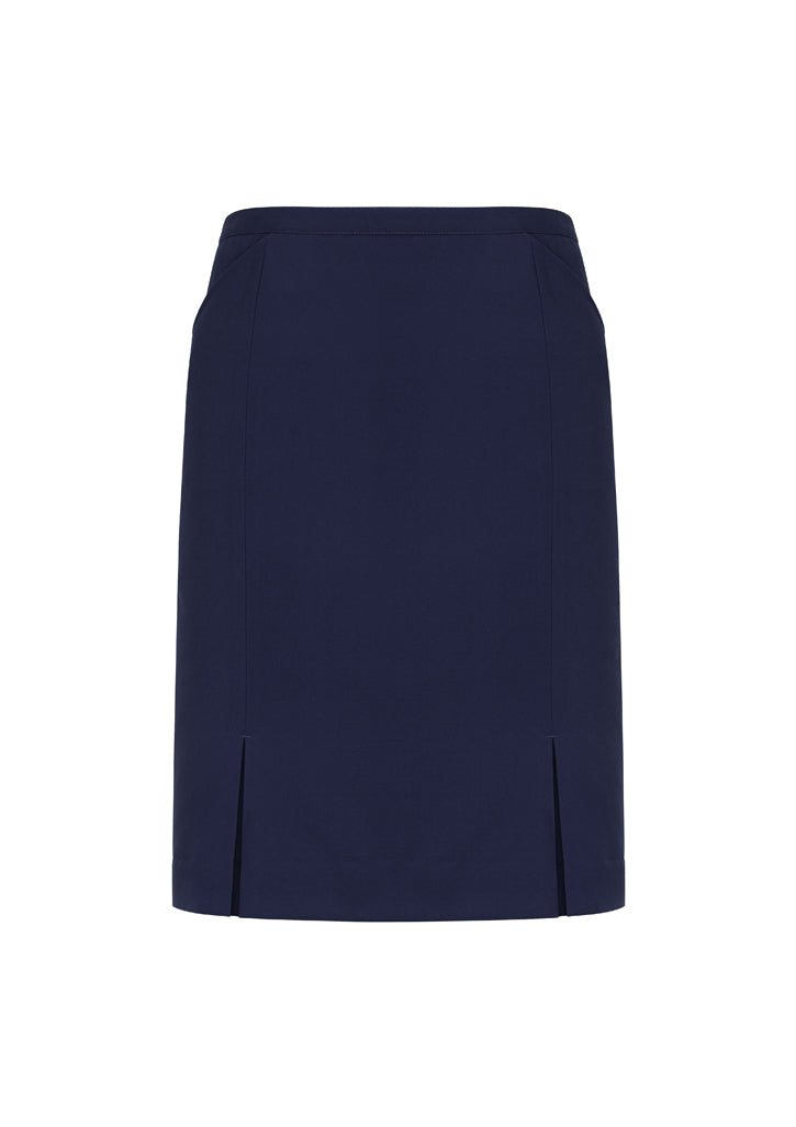 Biz Corporates Siena Womens Front Pleat Detail Straight Skirt