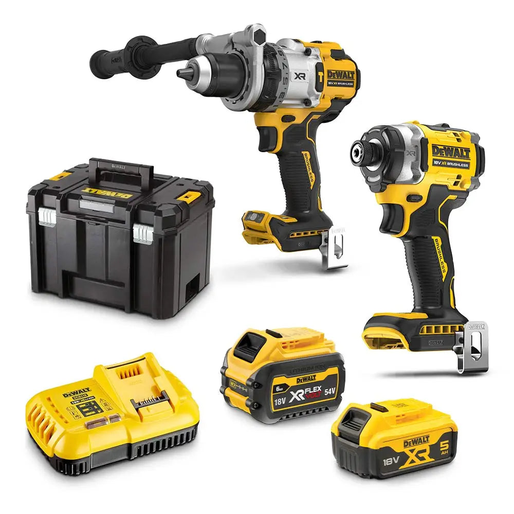 DEWALT 18V XR Premium 2 Piece Kit - 5.0Ah/6.0Ah