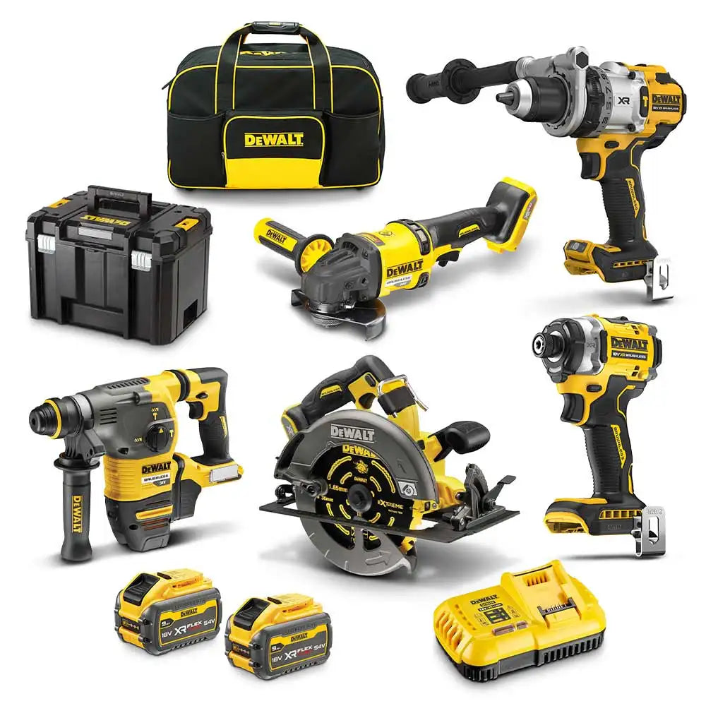 DEWALT 18V/54V XR Mixed Voltage 5 Piece Combo Kit - 9.0Ah