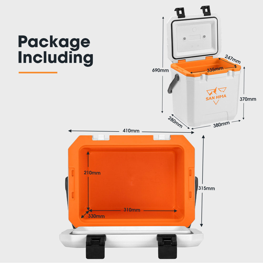 San Hima 24L Cooler Ice Box Portable For Camping BBQ Picnic Heat Retention