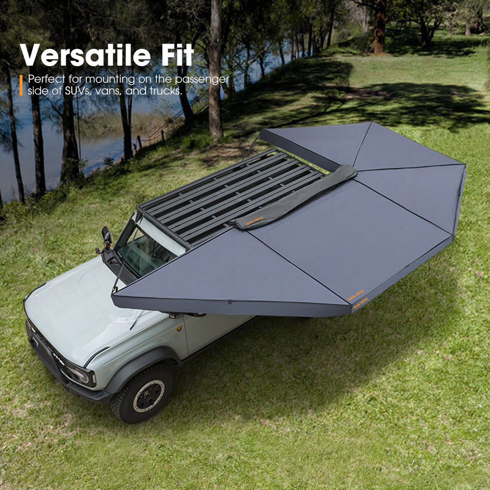 San Hima 270 Degree Free-Standing Awning-Passenger Side 600D Oxford UPF50+ 4X4