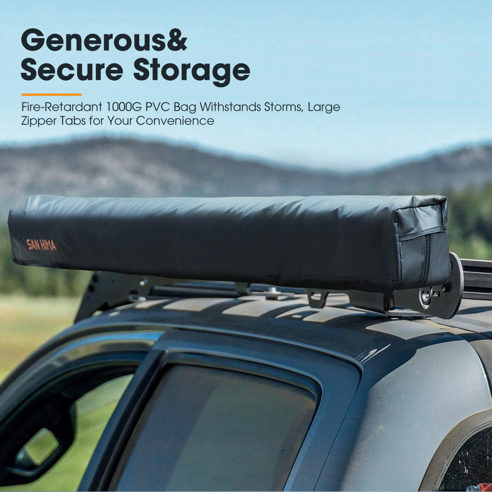 San Hima 270 Degree Free-Standing Awning-Passenger Side 600D Oxford UPF50+ 4X4