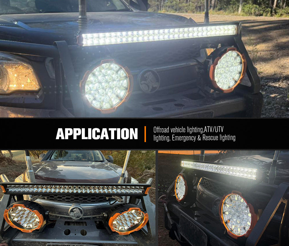 LIGHTFOX 30inch OSRAM LED Light Bar Spot Flood Combo Beam Driving Lamp Offroad 4x4