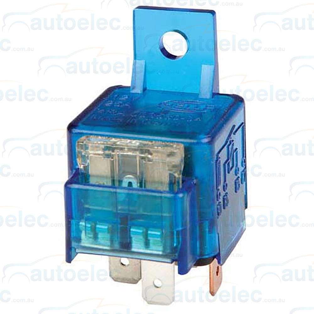 Hella 12V Volt 25A Amp 4 Pin Mini Single Relay Normally Open + Inbult Fuse 3076