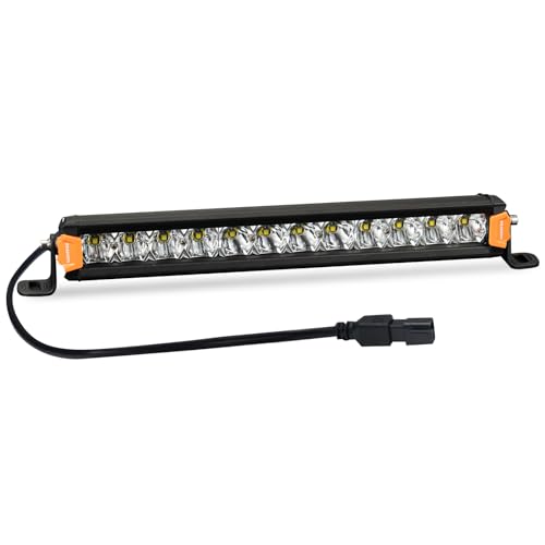 LIGHTFOX 14inch Osram LED Light Bar Super Slim Single Row Spot Flood Beam Offroad