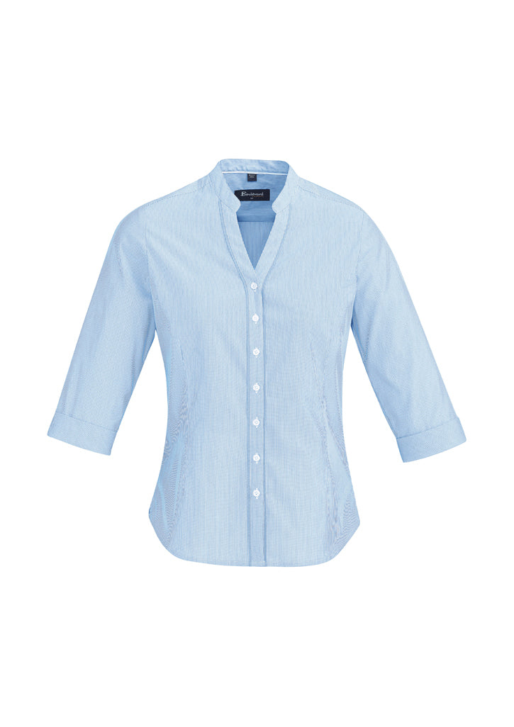 Biz Corporates Bordeaux Womens 3/4 Sleeve Shirt