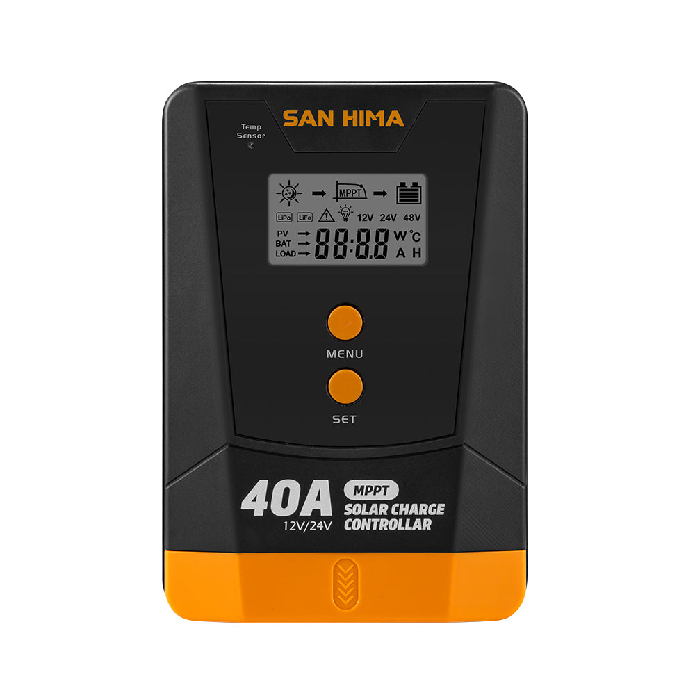 San Hima MPPT Solar Charge Controller 12V 24V Inbulit Bluetooth LCD Display