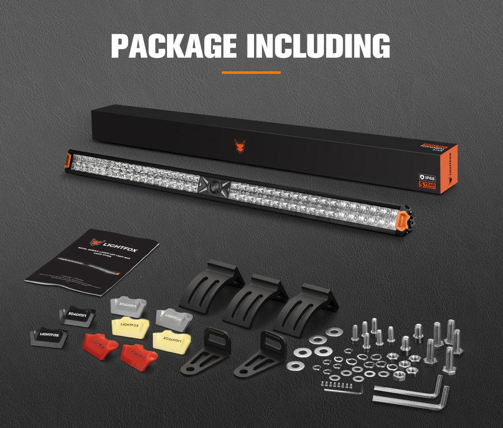 Lightfox 42inch Rigel Osram Laser LED Light Bar Dual Rows Combo Driving Lamp