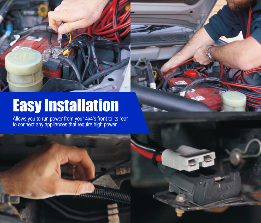 ATEM POWER 50A Wiring Kit 12V 6m Anderson Style Plug Battery Cable Quick Connect