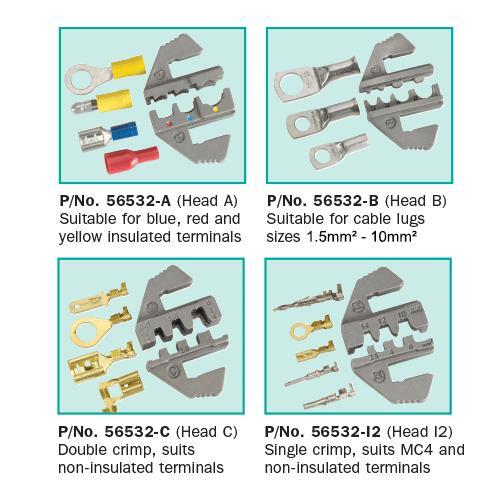 Narva Cable Crimping Tool Wire Crimper Battery Terminal 50A Anderson Plug 56513