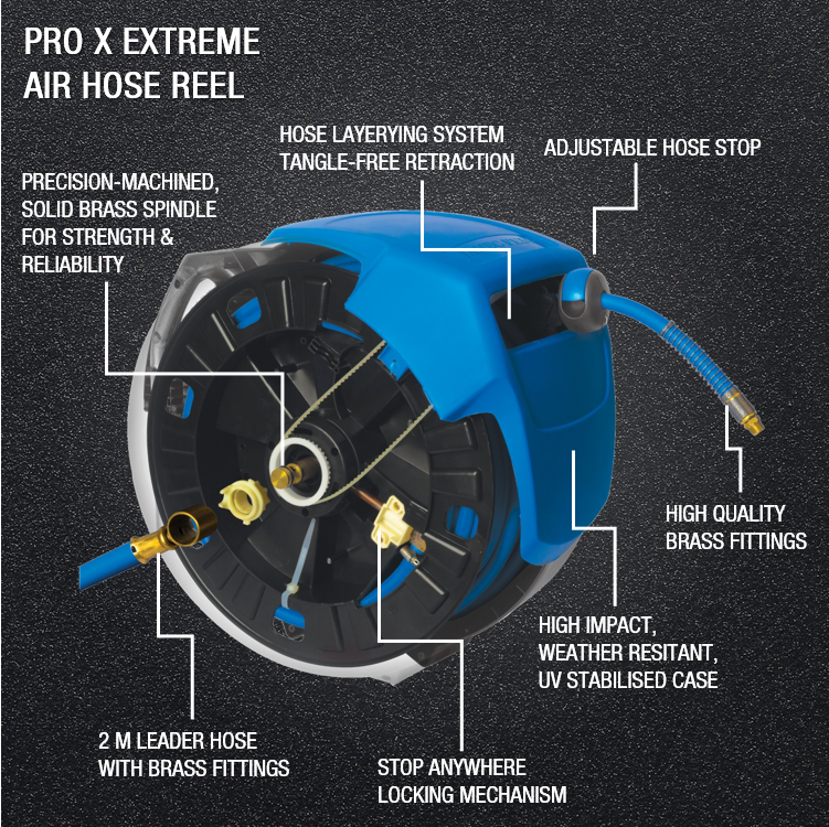 Jamec PEM Pro X Extreme Retracable Hose Reel 20m Water