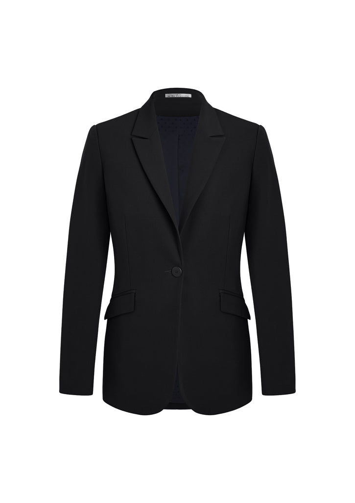Biz Corporates Siena Womens One Button Longline Jacket