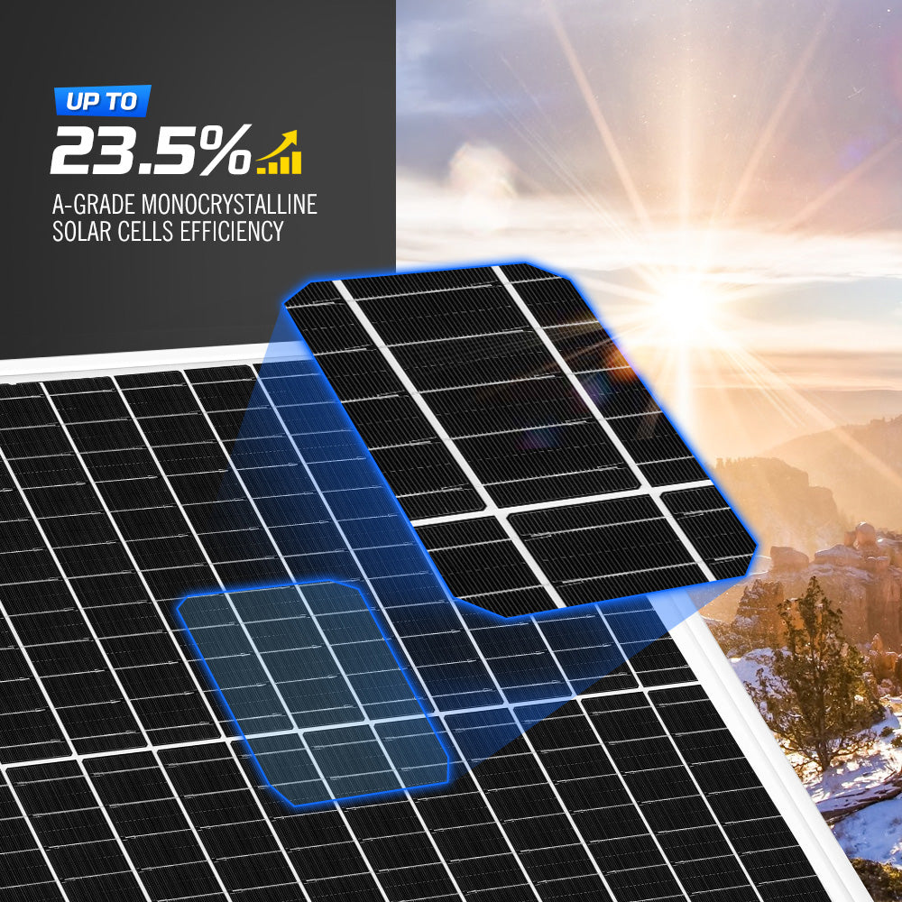 ATEM POWER 60W Solar Panel 12V Mono Generator Caravan Camping Battery Power Charging