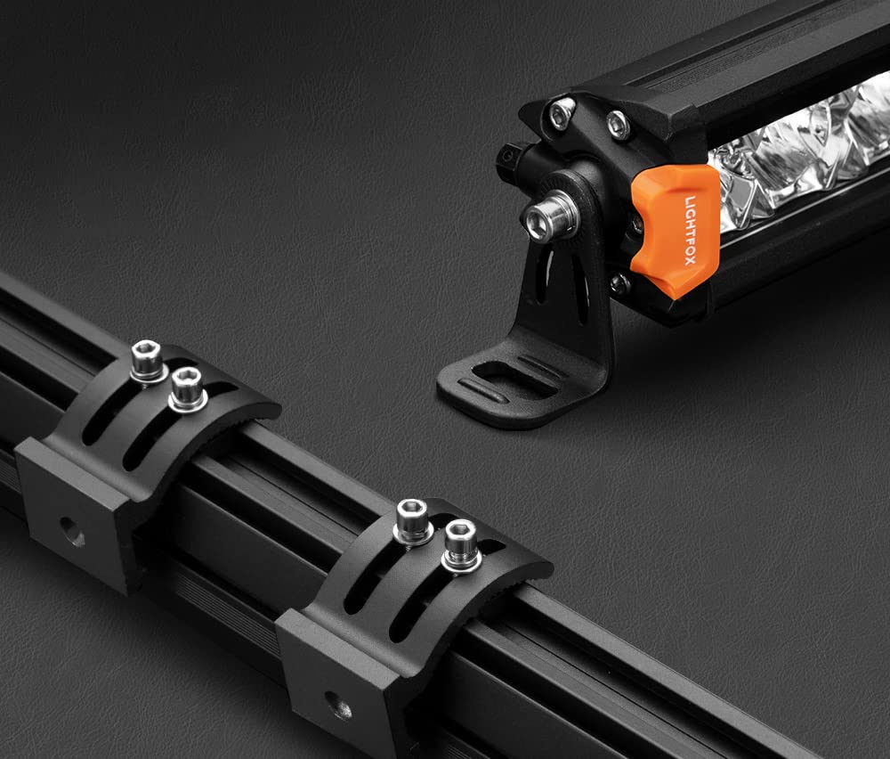 LIGHTFOX 28inch Osram LED Light Bar Super Slim Single Row Spot Flood Beam Offroad