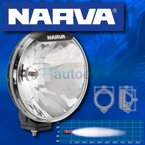 1x Narva Ultima 225 Broad Spread Beam Driving Light Single Lamp 4wd 71667 X 1
