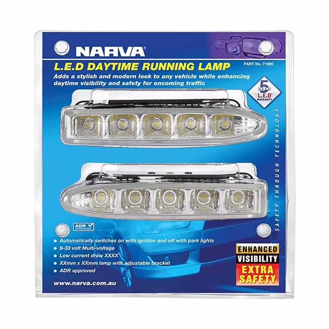Narva 9-33V Slim Led Drl Lamp Kit