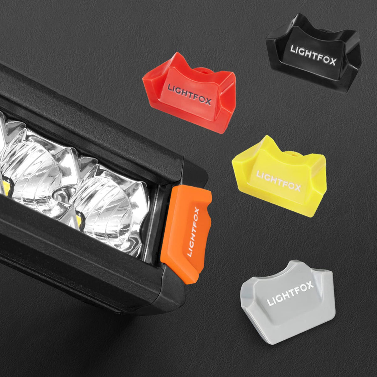 LIGHTFOX 14inch Osram LED Light Bar Super Slim Single Row Spot Flood Beam Offroad