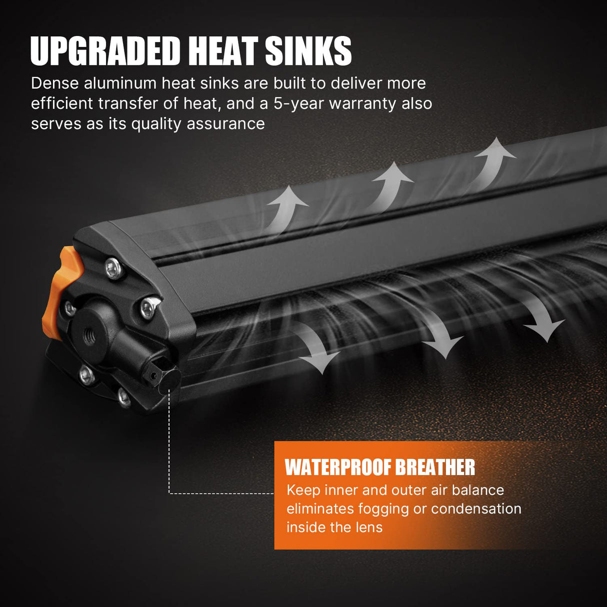 LIGHTFOX 14inch Osram LED Light Bar Super Slim Single Row Spot Flood Beam Offroad