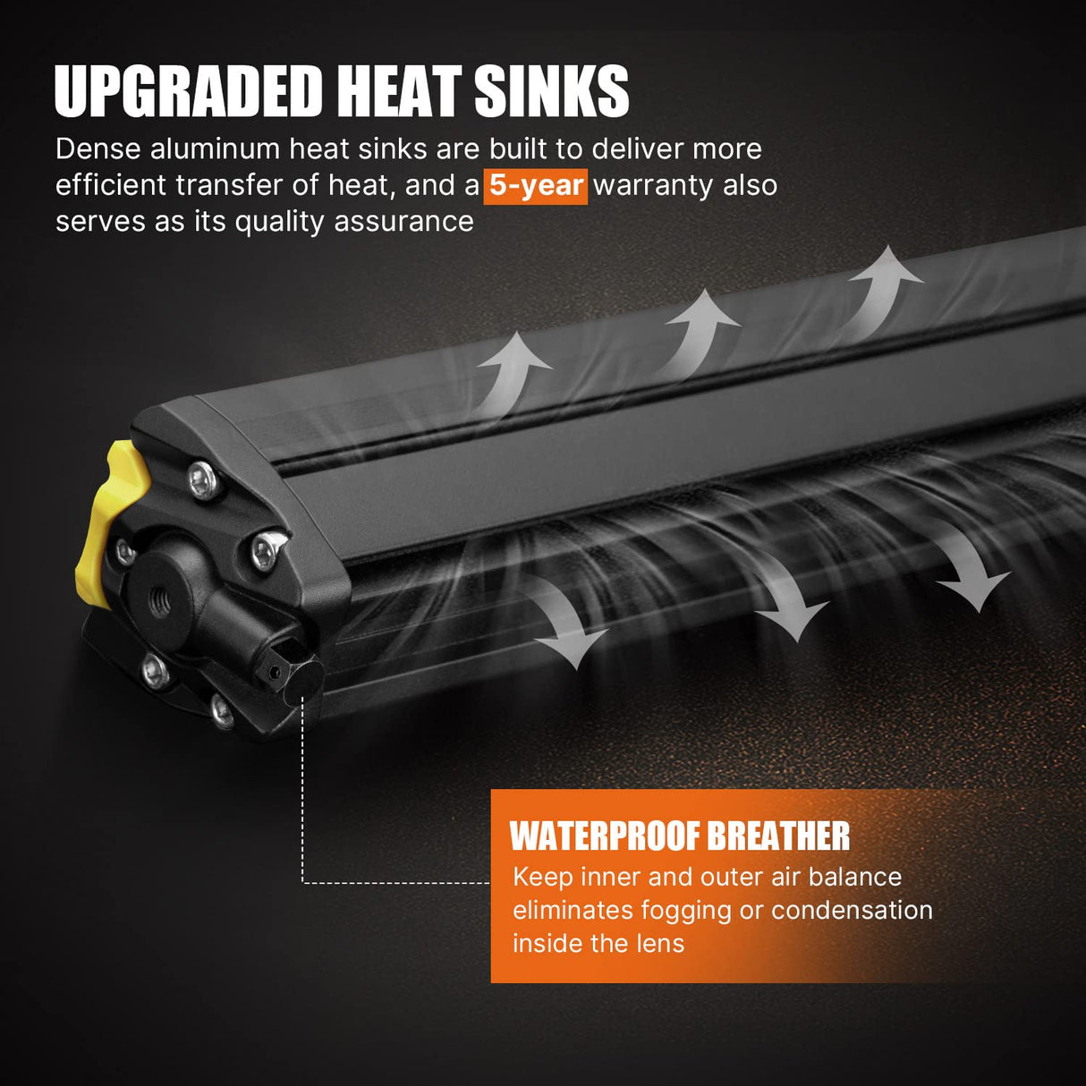 LIGHTFOX 20inch Osram LED Light Bar Super Slim Single Row Spot Flood Beam Offroad