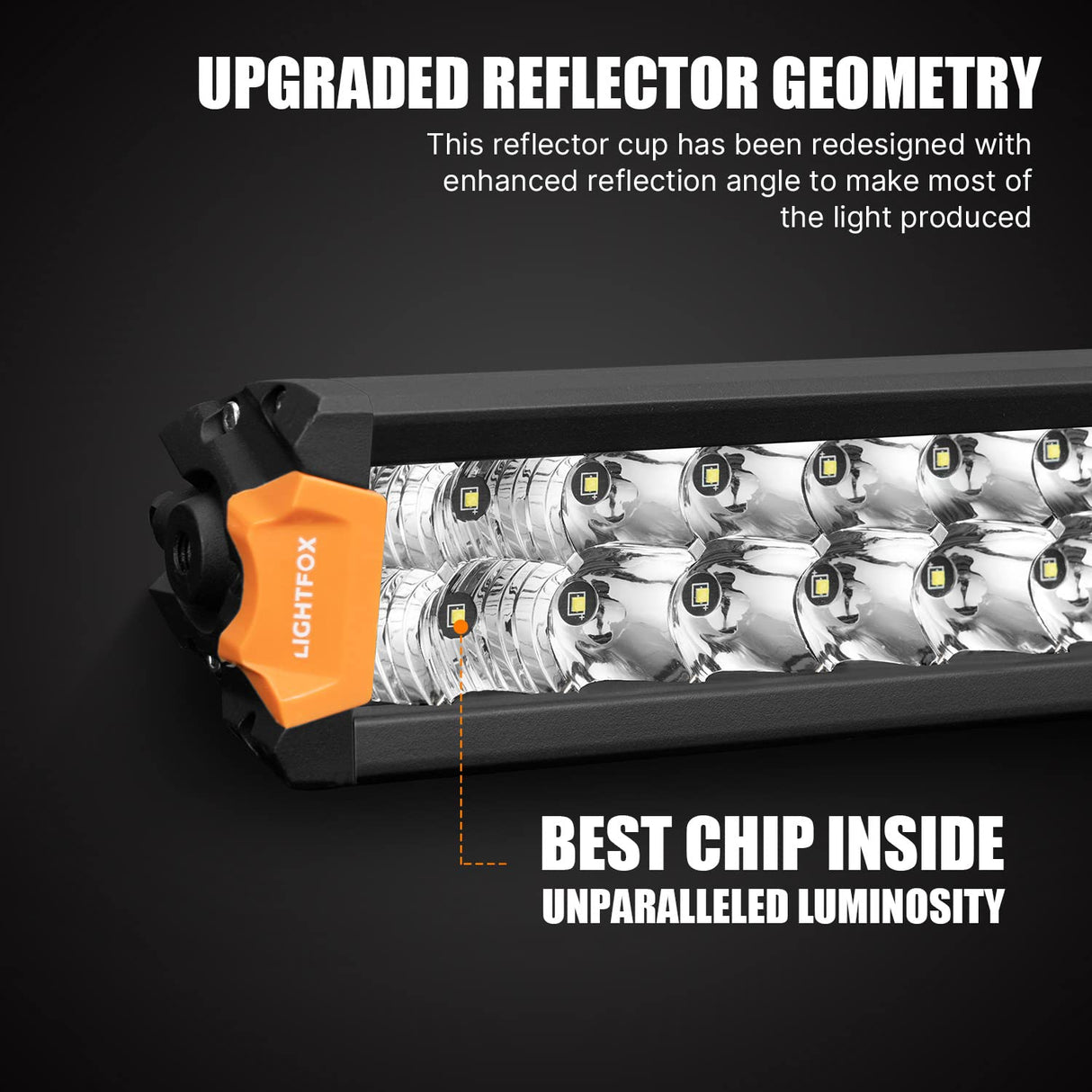 LIGHTFOX 12inch Osram LED Light Bar Slim Rows Combo Beam Driving Lamp Offroad 4x4