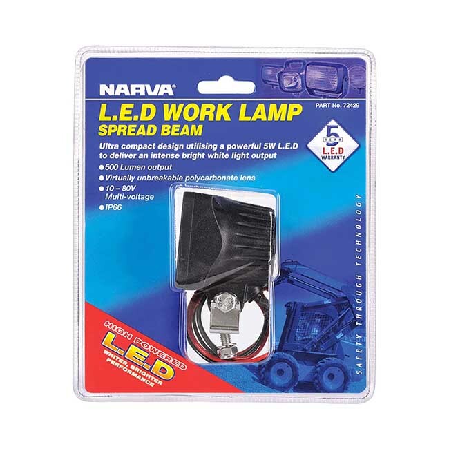 Narva 9-80V Led Narrow W/Lamp 500Lm