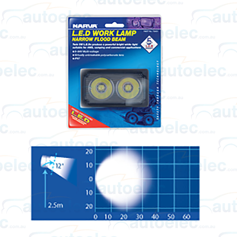 Narva Led Worklight Work Light Lamp Flood Spread Beam 12V 24V Volt New 72433