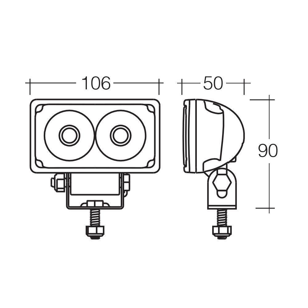 Narva Led Worklight Work Light Lamp Flood Spread Beam 12V 24V Volt New 72433