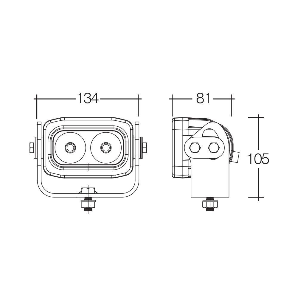 Narva 10W Led High Power Worklight Work Light Flood Beam 12 12V 24 24V New 72709
