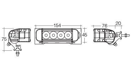 Narva Led Light Bar Work Lamp Beam Marine 12V 12 24V 24 Volt New L.E.D.72730W