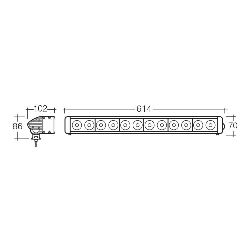 Narva 10W LED Bar Flood Light