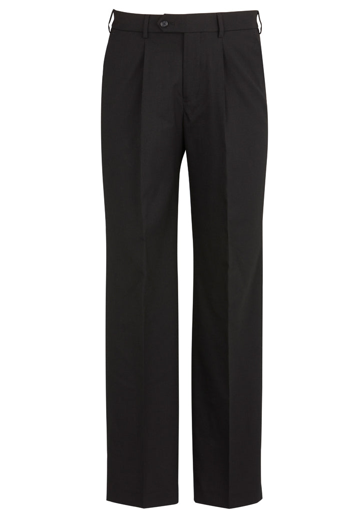Biz Corporates Comfort Wool Stretch Mens One Pleat Pant Regular