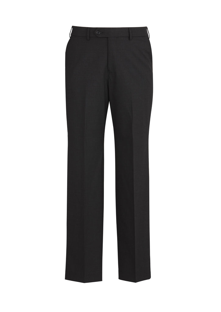 Biz Corporates Comfort Wool Stretch Mens Flat Front Pant