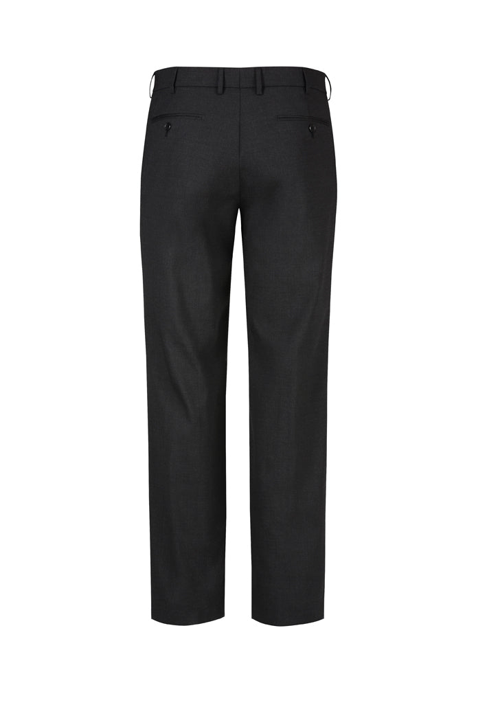 Biz Corporates Comfort Wool Stretch Mens Flat Front Pant
