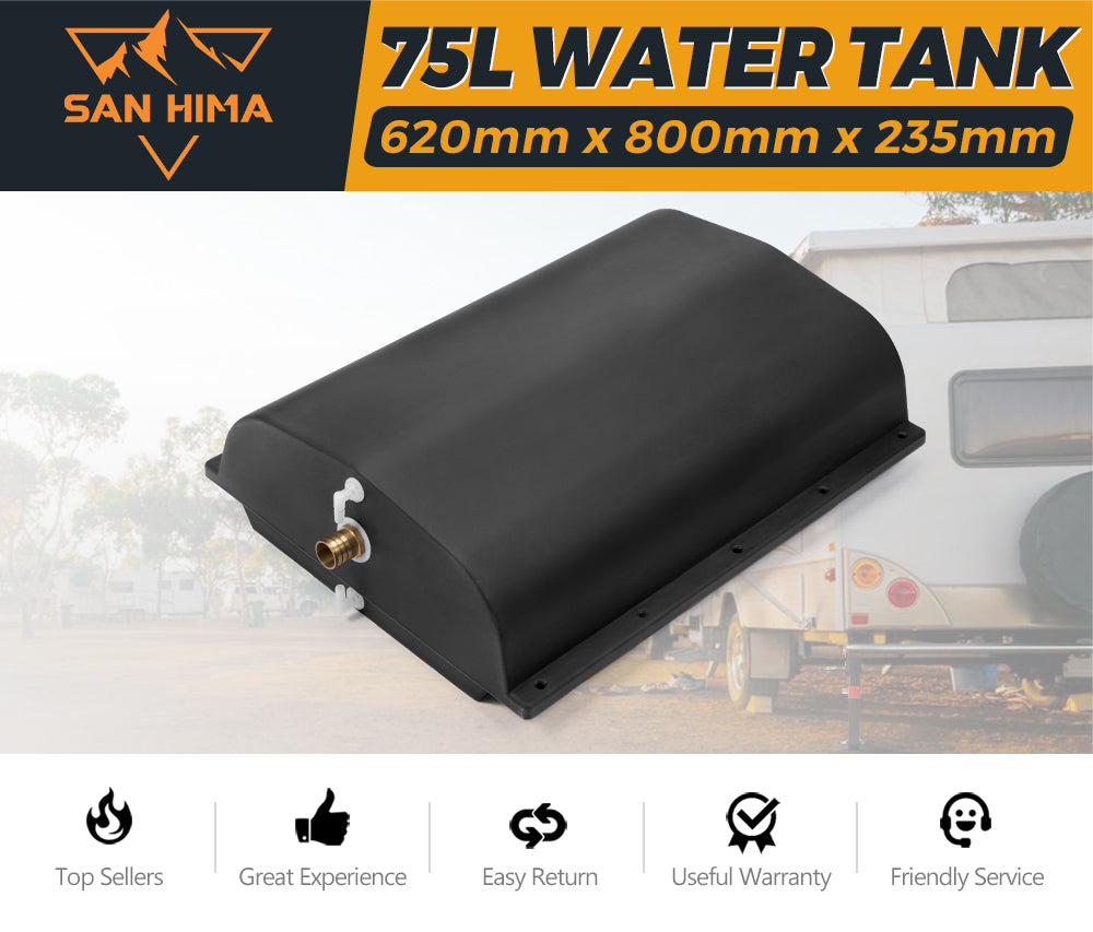 SAN HIMA 75L Litre Poly Water Tank Camper Trailers Caravans 4X4 4WD Truck