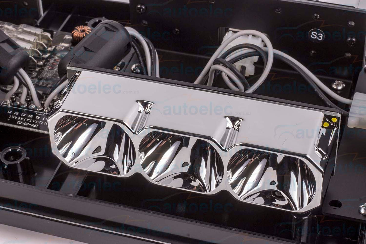 Narva Dual Led Low Profile Beacon Amber Double Flashing Light 12 24 Volt 85062A