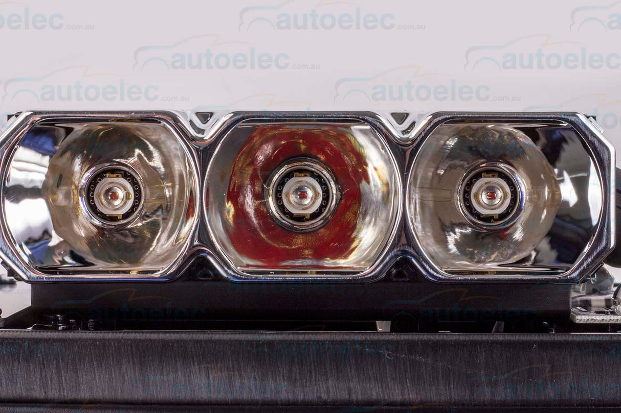 Narva Dual Led Low Profile Beacon Amber Double Flashing Light 12 24 Volt 85062A