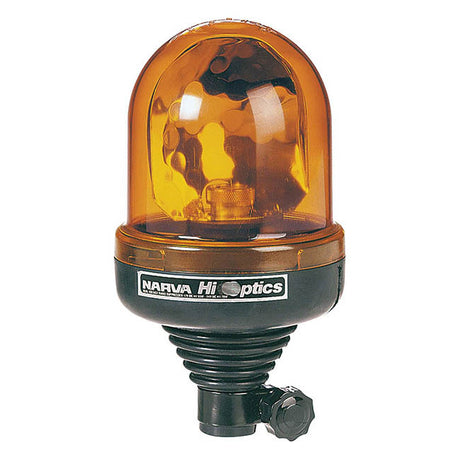 Narva Hi Optics Pipe Mount Base Rotating Light Beacon Amber 12V 24V Volt 85402A