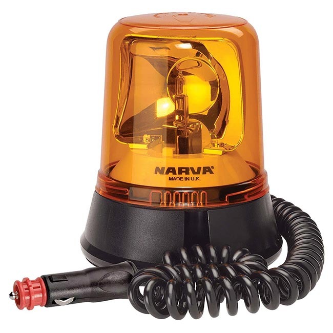 Narva Magnetic Rotating Light Beacon Amber Portable 12V Or 24V New 85658A