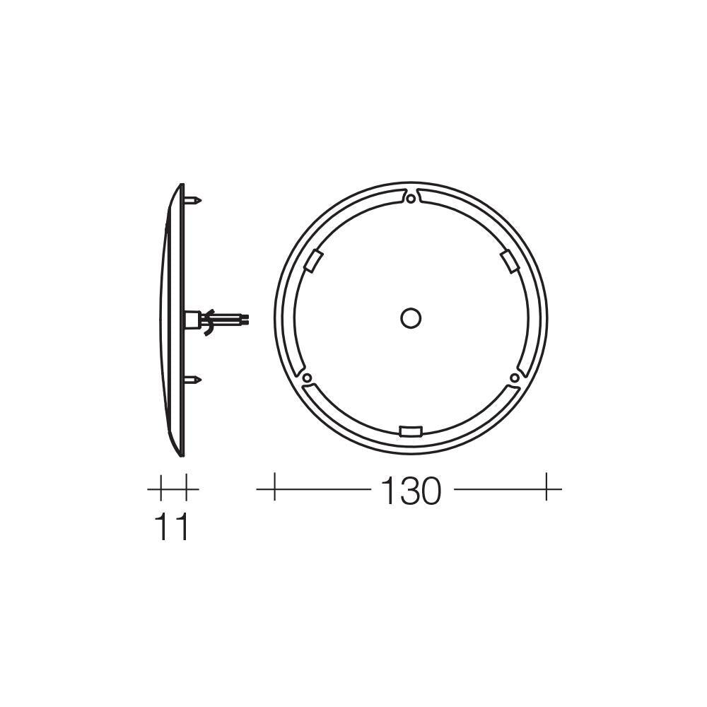 Narva Led Interior Lamp Down Light 130Mm 12 12V 24 24V Volt New Caravan 87502